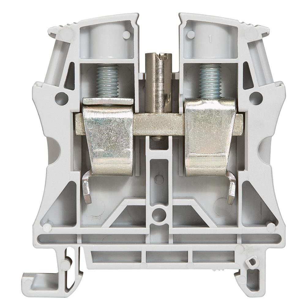 LEGRAND - Borna Viking 3 con tornillo - 1 unión - 1 entrada/1 salida - gris - paso 15