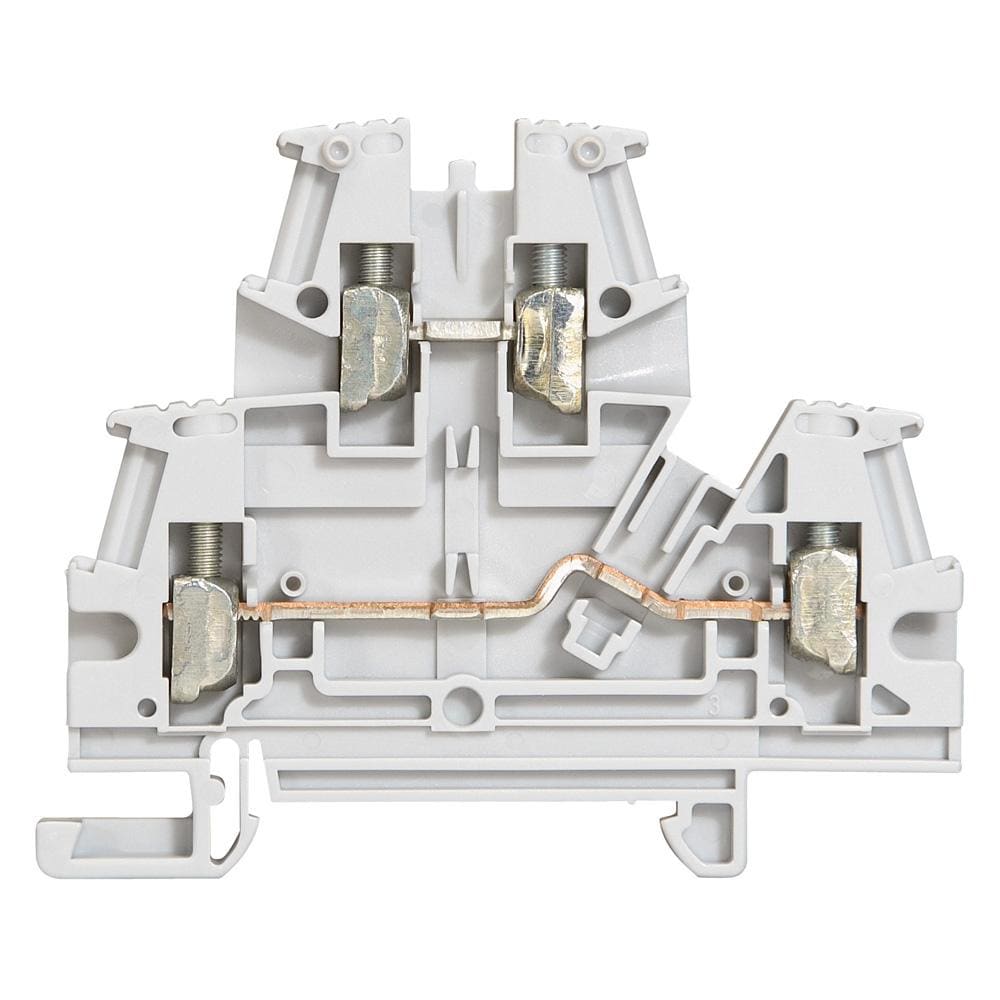 LEGRAND - Borna Viking 3 con tornillo - 2 uniones - 2 pisos - gris - paso 6