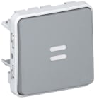 LEGRAND - Conmutador luminoso Plexo modular gris - 10AX