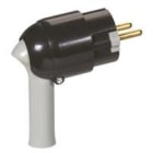 LEGRAND - Clavija de fácil extracción 2P+T. 16A. Rotación de la clavija 120º. Salida de cable lateral. Color negro y gris