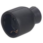 LEGRAND - Base 2P+T 16A. Salida cable recta. Diseño compacto. Color negro