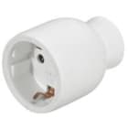 LEGRAND - Base móvil 2P+T 16A. Salida cable recta. Diseño compacto. Color blanco