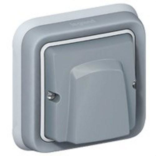 LEGRAND - Salida de cables Plexo completo empotrado, gris - con sujetacables