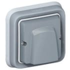 LEGRAND - Salida de cables Plexo completo empotrado, gris - con sujetacables