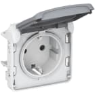 LEGRAND - Base de corriente Plexo IP 55 - 2P+T bornes con tornillos- modular - gris