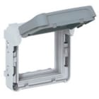LEGRAND - Adaptador Plexo modular para función Mosaic - tapa ahumada- IP 55