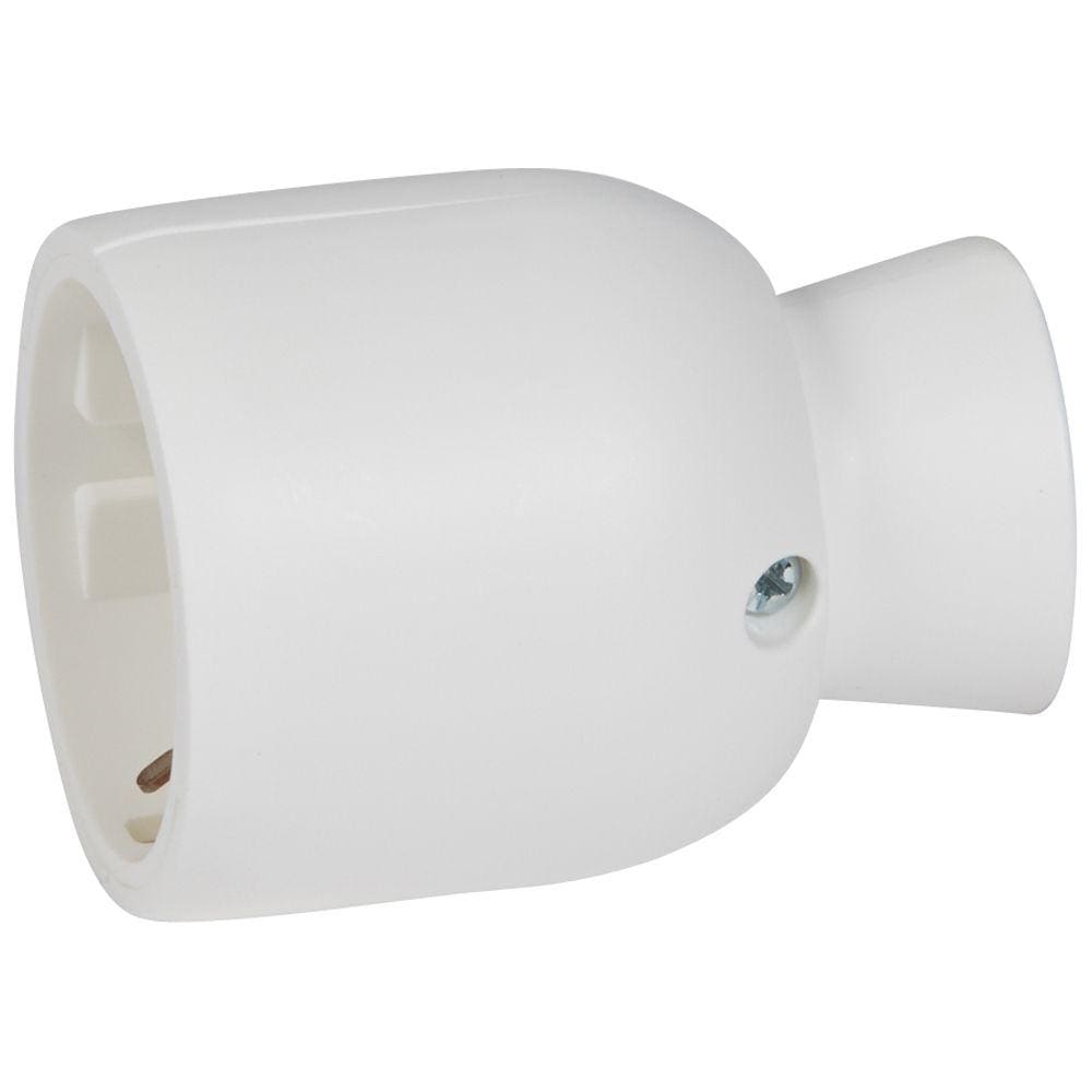 LEGRAND - Base 2P+T 1 6A Salida cable recta . Blanco