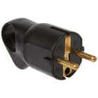 LEGRAND - Clavija 2P+T 16A con anillo tirador. Negro