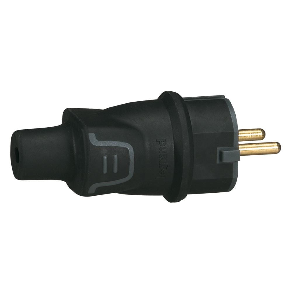 LEGRAND - Clavija 2P+T 16A IP44 material caucho de gran resistencia