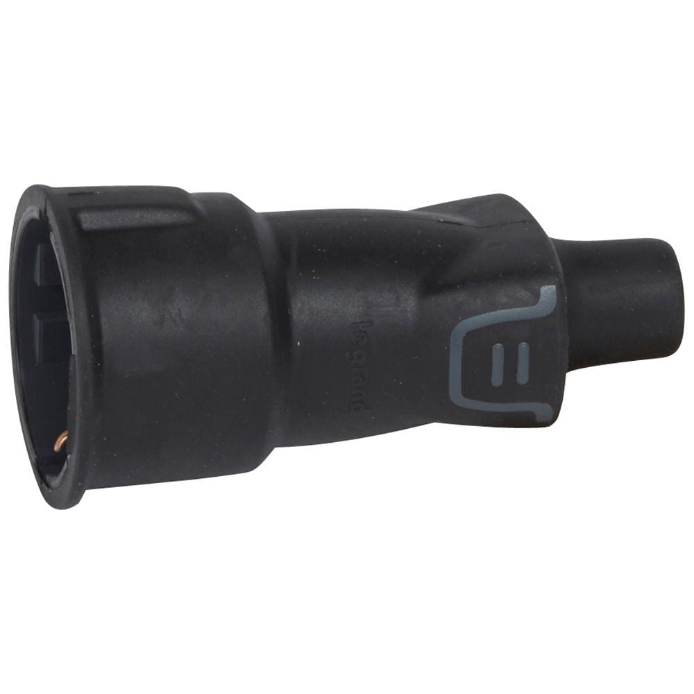 LEGRAND - Base 2P+T 16A IP44 material caucho de gran resistencia