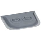 LEGRAND - Cono con membrana Plexo - 2 salidas- Ø hasta 16mm - gris