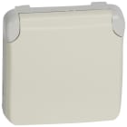 LEGRAND - Base de corriente Plexo IP 55 - 2P+T bornes automáticos- modular - Blanco