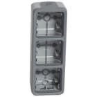 LEGRAND - Caja con conos Plexo modular gris - 3 elementos verticales