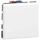 LEGRAND - Interruptor Mosaic EasyLed 2 módulos 10AX, blanco