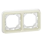 LEGRAND - Marco de empotrar Plexo modular blanco - 2 elementos horizontales