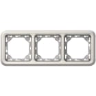 LEGRAND - Marco de empotrar Plexo modular blanco - 3 elementos horizontales