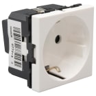 LEGRAND - Base de corriente Mosaic - 2P+T - 2 módulos - Embornamiento con tornillos - Blanco