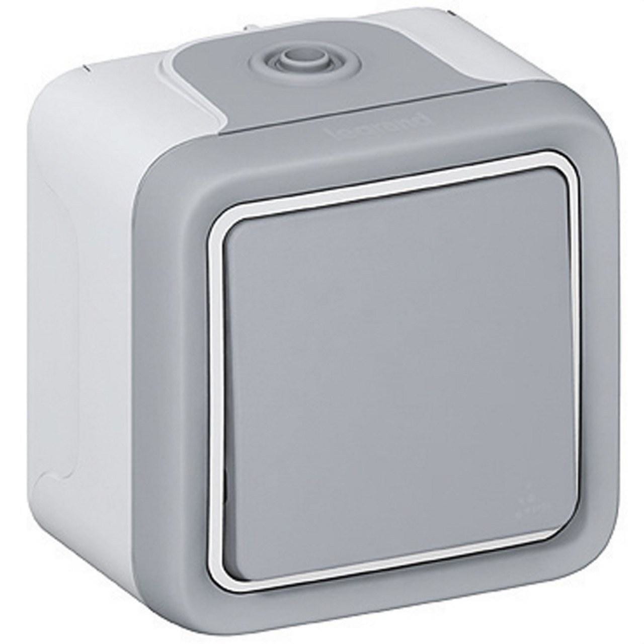 LEGRAND - Cruzamiento Plexo IP 55 - 10AX - 250V~ - instalación en superficie - gris