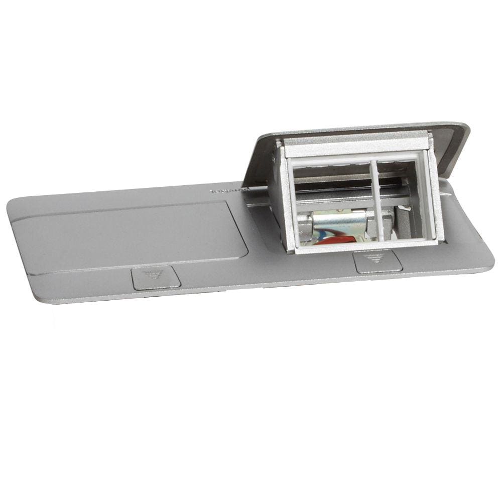 LEGRAND - Caja pop-up suelo para equipar - 2 x 3 módulos - acabado aluminio mate