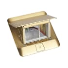 LEGRAND - Caja pop-up suelo para equipar - 3 módulos - latón pulido