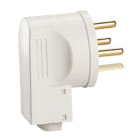 LEGRAND - Clavija 20A, 3P+T. 380V. Con salida lateral y con abrazadera de cable. Especial exportación. Color blanco
