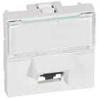 LEGRAND - Base RJ45 Mosaic - LCS² - Cat. 6 UTP 45° - 2 módulos - Blanco