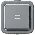 LEGRAND - Pulsador NA luminoso Plexo monobloc de superficie blanco - 10 A