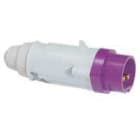 LEGRAND - Clavija aérea P17, 32A, 20/25V~, 2P, IP44, IK09. MTB Morado
