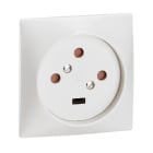 LEGRAND - Base de corriente para empotrar 20A 3P+T 380V para instalar en caja 80x80mm a tornillo. Color blanco