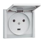LEGRAND - Base de corriente para empotrar 20A 2P+T 400V IP44. Color gris
