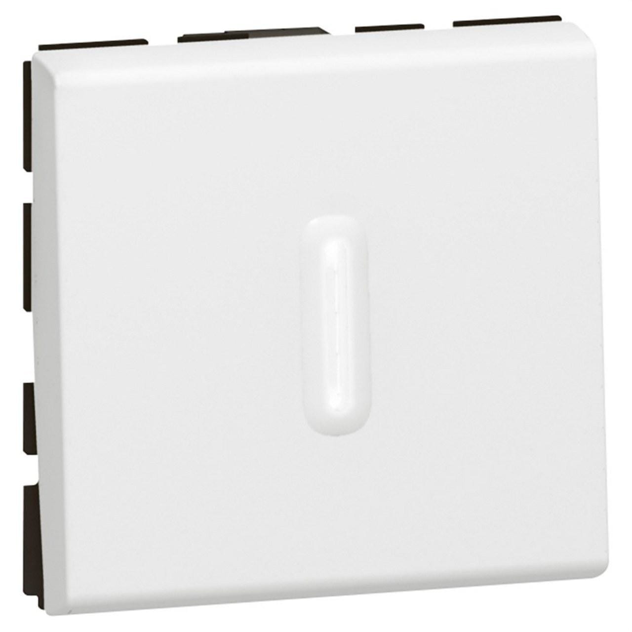 LEGRAND - Conmutador visor 10AX 2 módulos MOSAIC-II