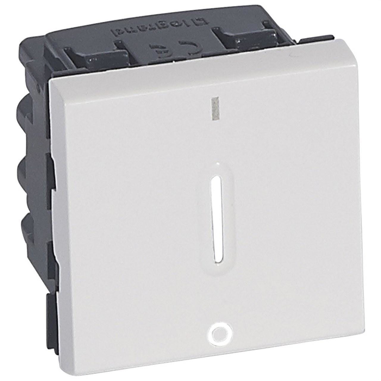 LEGRAND - Interruptor bipolar visor 2 módulos MOSAIC-II