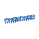 LEGRAND - Etiqueta CAB 3 para cableado de 0,5 a 1,5mm² - cifra 6 - azul
