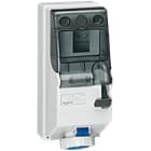 LEGRAND - Base con enclavamiento mecánico P17. 2P+T, 16A, 200/250V~, IP66. Con rail DIN