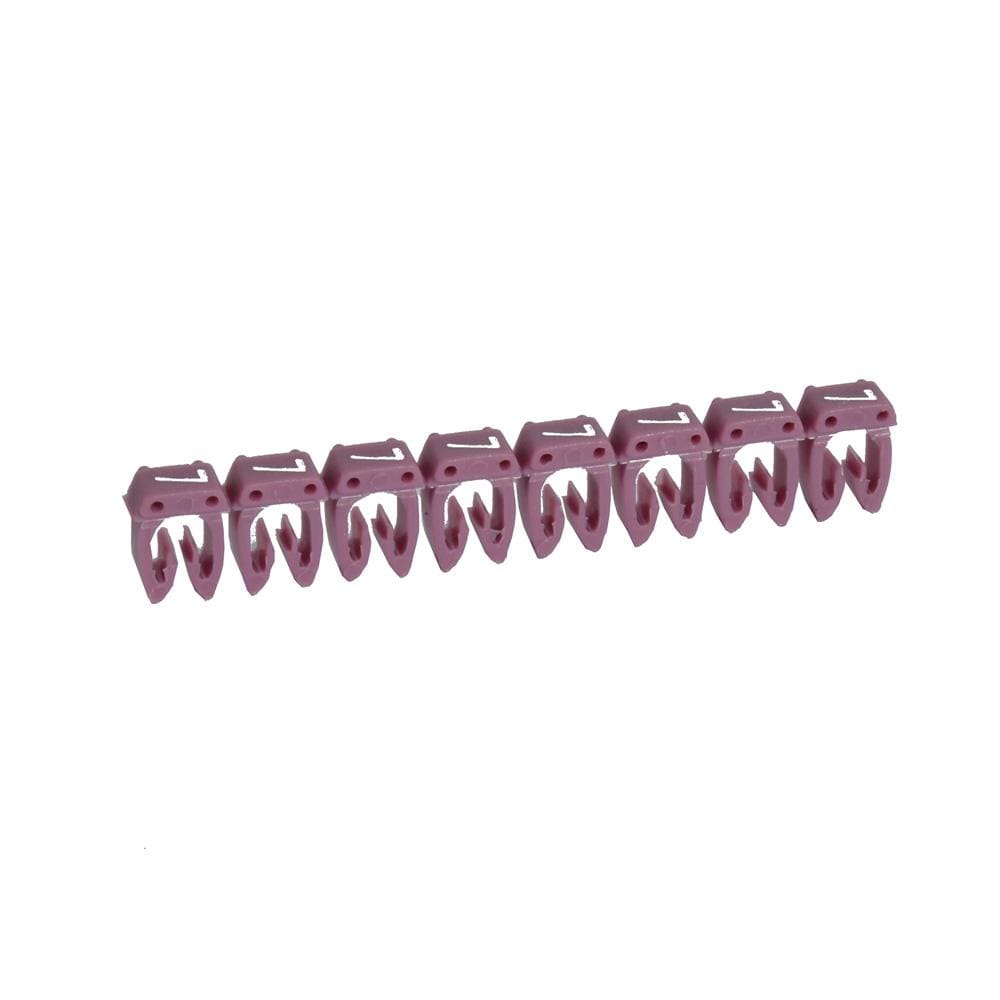 LEGRAND - Etiqueta CAB 3 para cableado de 4 a 6mm² - cifra 7 - violeta