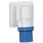 LEGRAND - Clavija mural de superficie P17. 2P+T, 16A, 200/250V~, IK09, IP44. Color azul