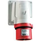LEGRAND - Clavija mural de superficie P17. 3P+N+T, 16A, 380/415V~, IK09, IP44. Color rojo