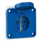 LEGRAND - Base de cuadros P17, lateral unificado. 2P+T, 16A, 200/250V~, IK09, IP44. Color azul