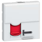 LEGRAND - Base RJ45 Mosaic - Cat.6A - STP - 2 módulos - LCS²- Acceso controlado - Blanco