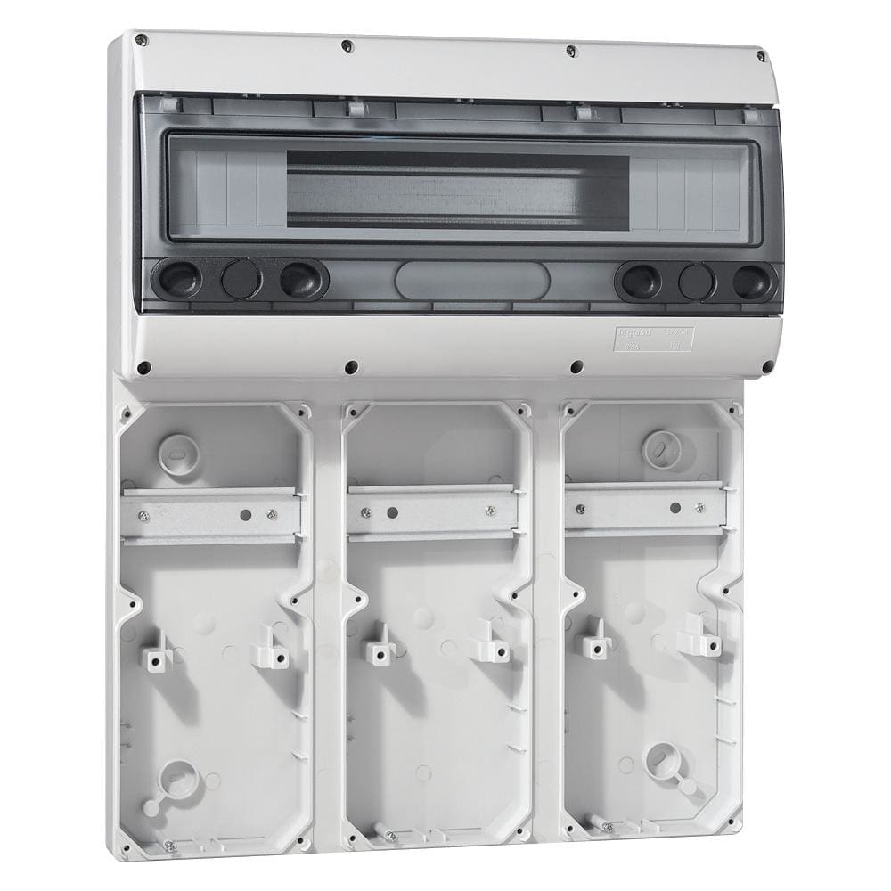 LEGRAND - Combinado P17 para montaje de 3 placas frontales de 280x125mm. Carril DIN 18 módulos de 17,5mm, 16A