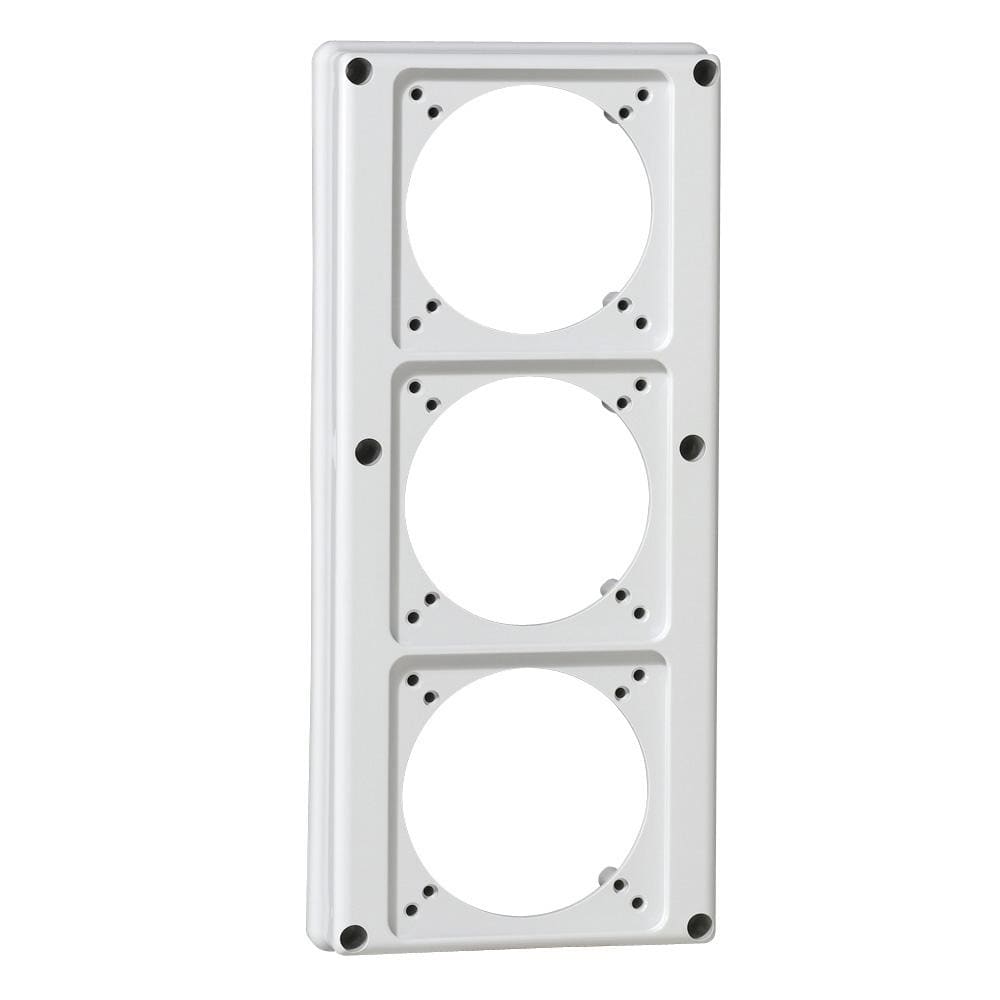 LEGRAND - Placa frontal de 280x125mm para montaje de 3 bases o tomas de 16A