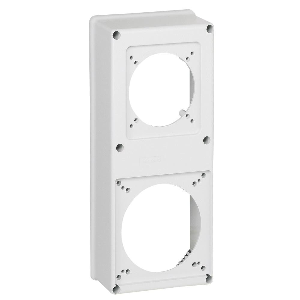 LEGRAND - Placa frontal de 280x125mm para montaje de 1 base o toma de 16 o 32A y 1 base de 63A