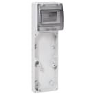 LEGRAND - Combinado P17 para montaje de 1 placa frontalde 280x125mm. Carril DIN 5 módulos de 17,5mm. 3 bases 16A. Sin placas de montaje