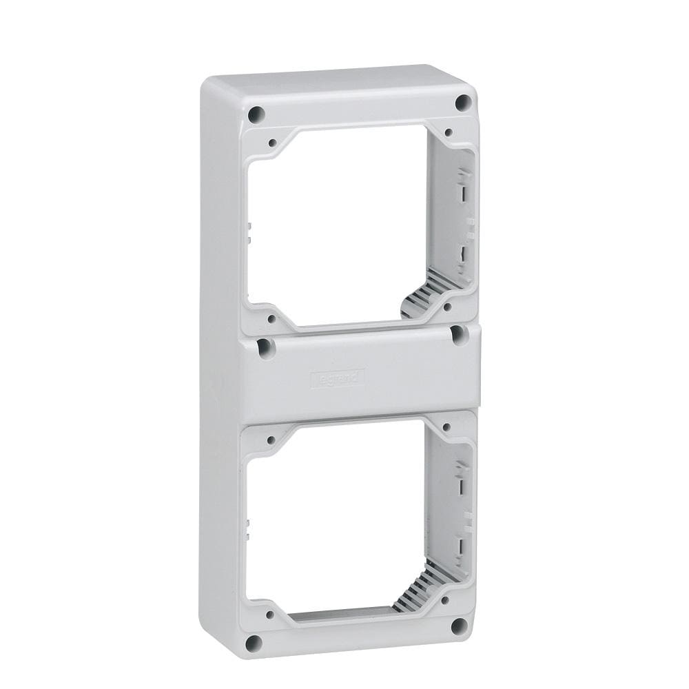LEGRAND - Placa frontal de 280x125mm para montaje de 2 bases supercompactas de 16A