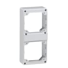 LEGRAND - Placa frontal de 280x125mm para montaje de 2 bases supercompactas de 16A