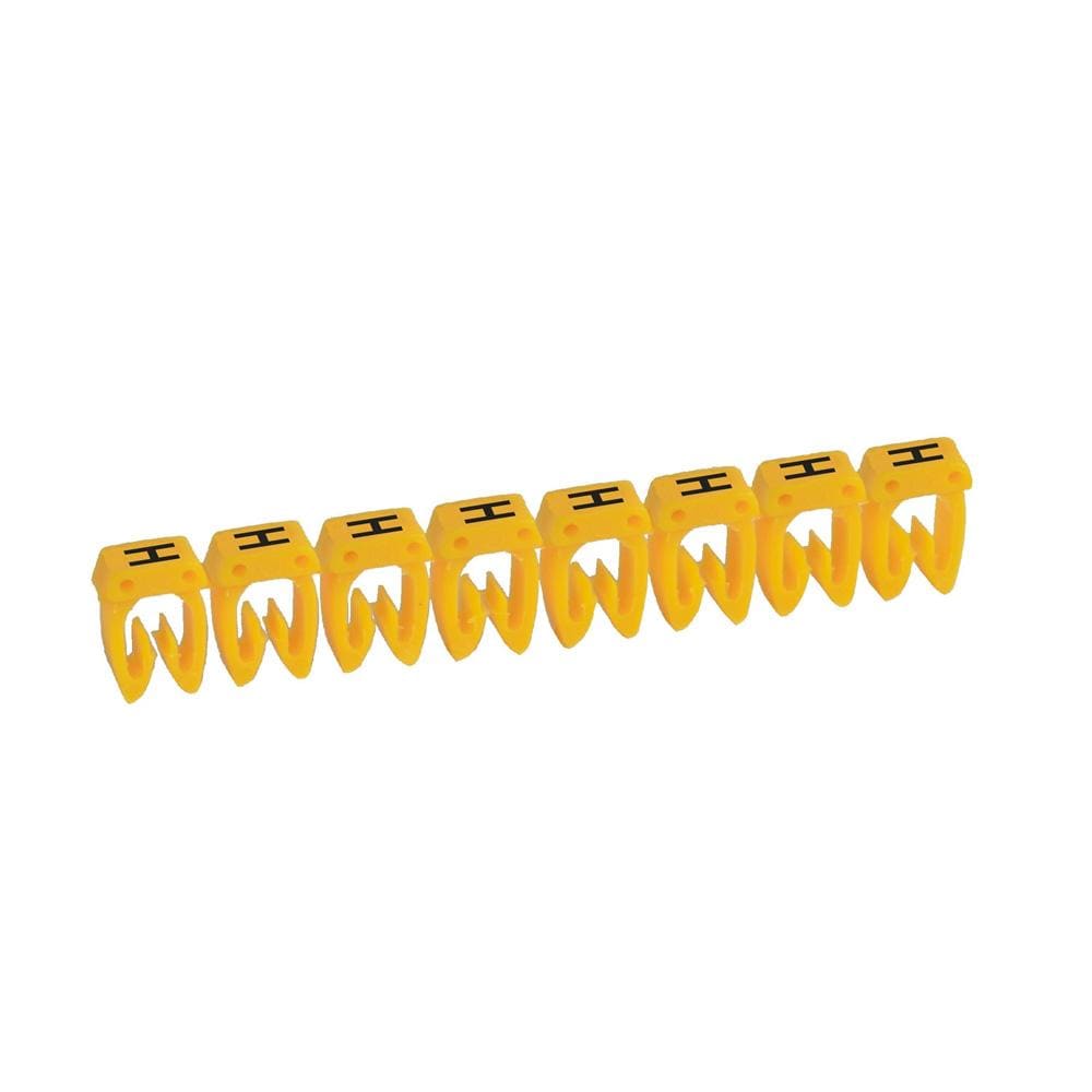 LEGRAND - Etiqueta CAB 3 para cableado de 0,5 a 1,5mm² - letra mayúscula H