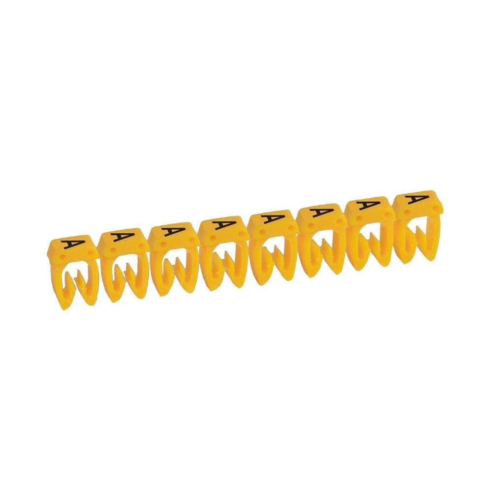 LEGRAND - Etiqueta CAB 3 para cableado de 1,5 a 2,5mm² - letra mayúscula A