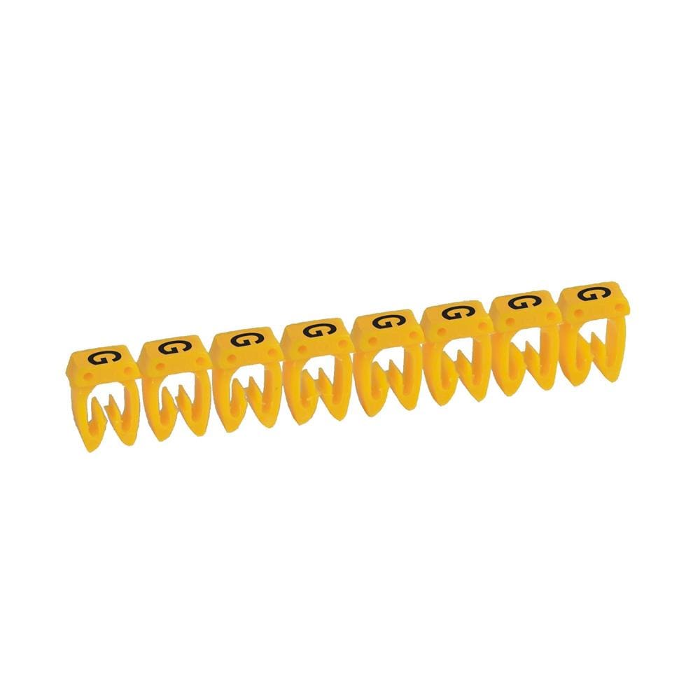 LEGRAND - Etiqueta CAB 3 para cableado de 1,5 a 2,5mm² - letra mayúscula G