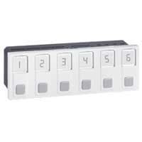 LEGRAND - Bloque de llamada Mosaic - 6 direcciones - alimentación incorporada 127/230 V~ - 6 módulos