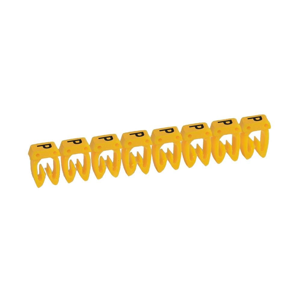 LEGRAND - Etiqueta CAB 3 para cableado de 1,5 a 2,5mm² - letra mayúscula P